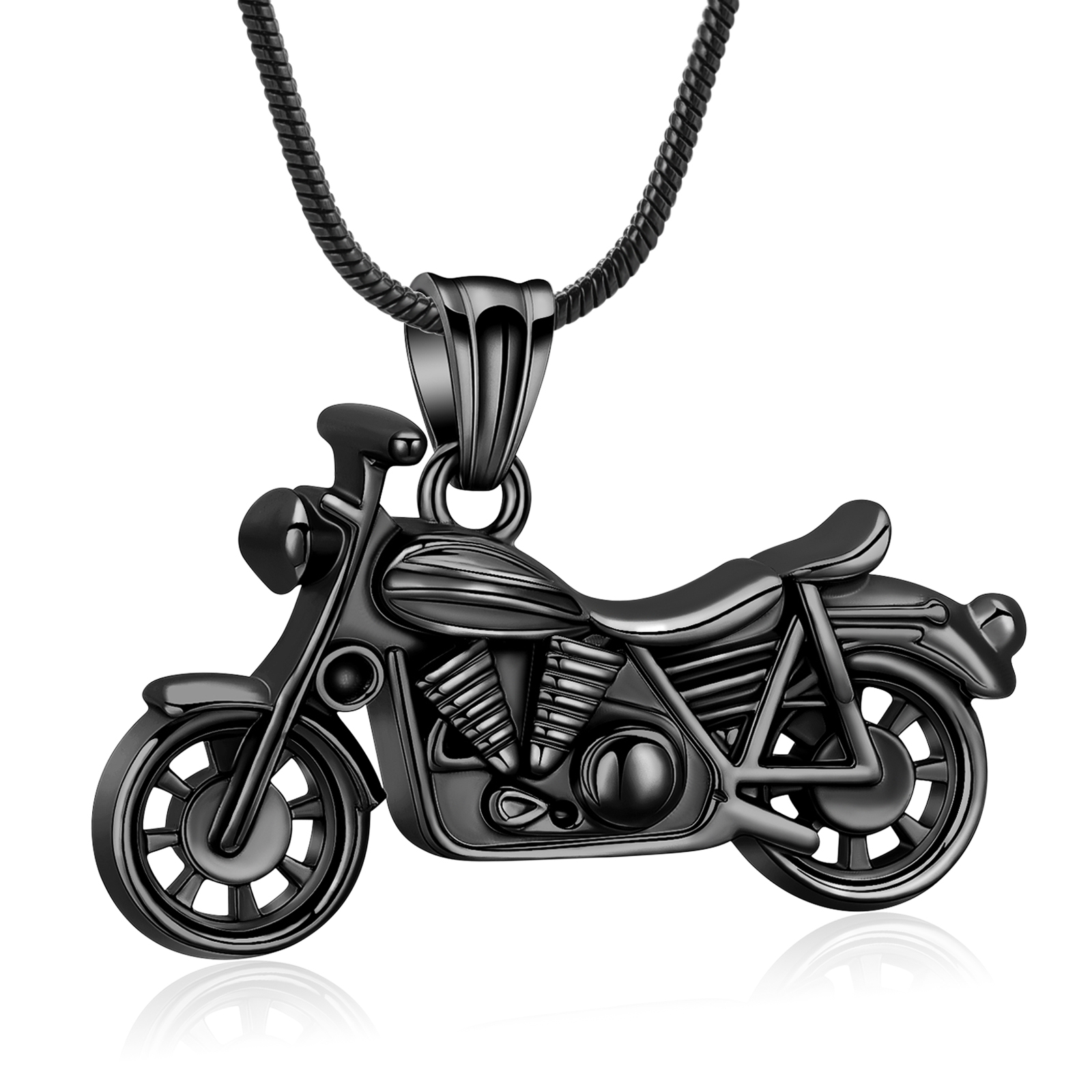 Motorcycle Urn Necklace Cremation Jewelry for Ashes Motorbike Ashes Urn Necklace