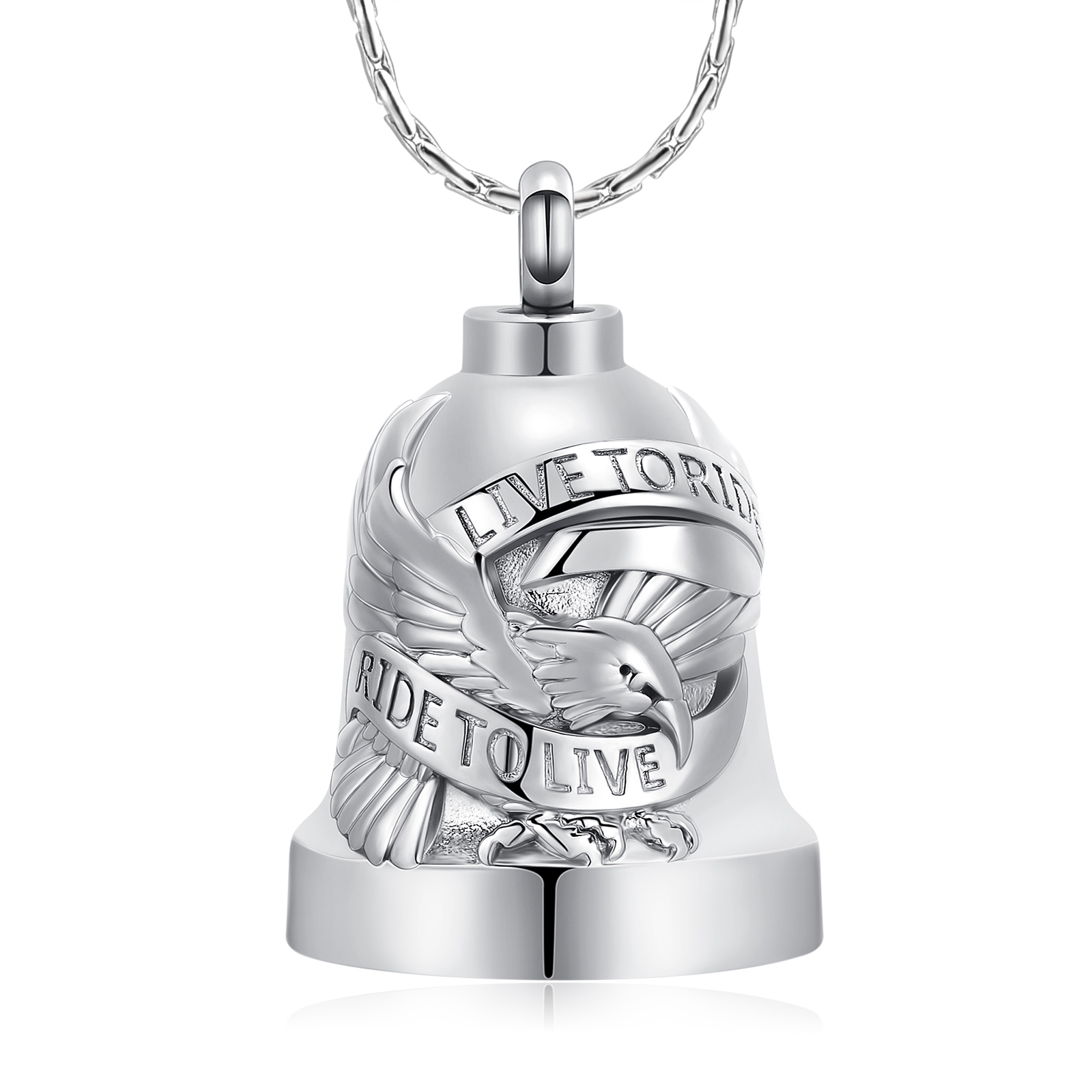 Eagle Bell Urn Pendant Cremation Jewelry for Ashes Holder Memory Necklace Gift