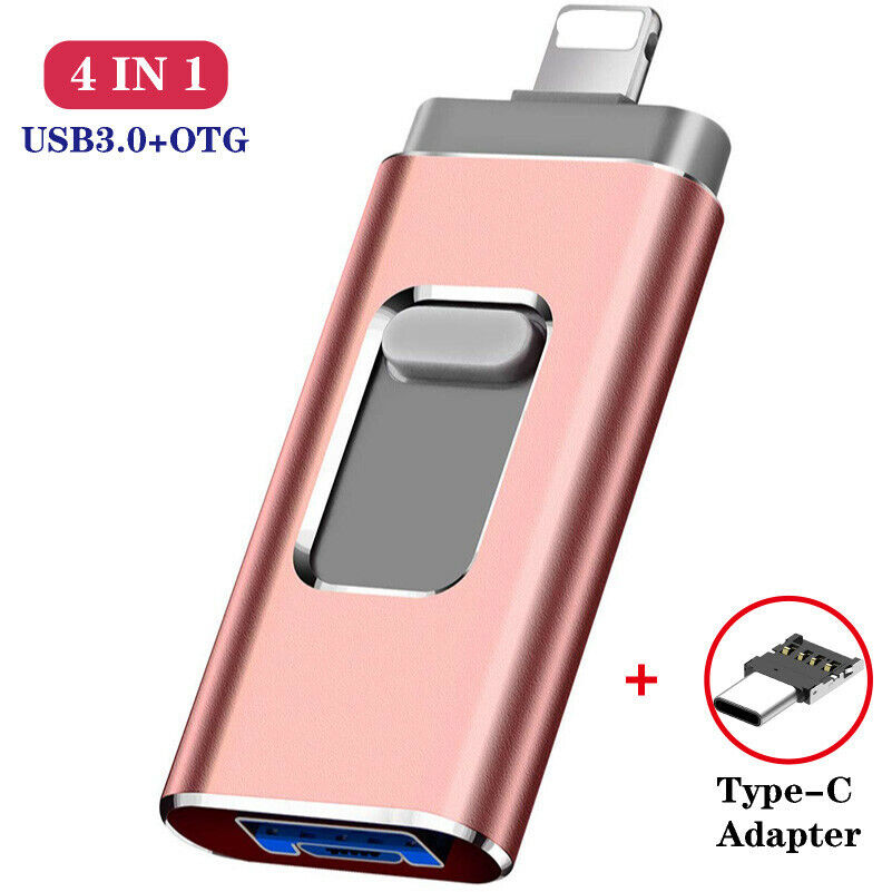 2TB 1TB 4in1 USB3.0 Flash Drive Memory Pen Stick OTG Type-c Fr iPhone Android PC - Afbeelding 19 van 20