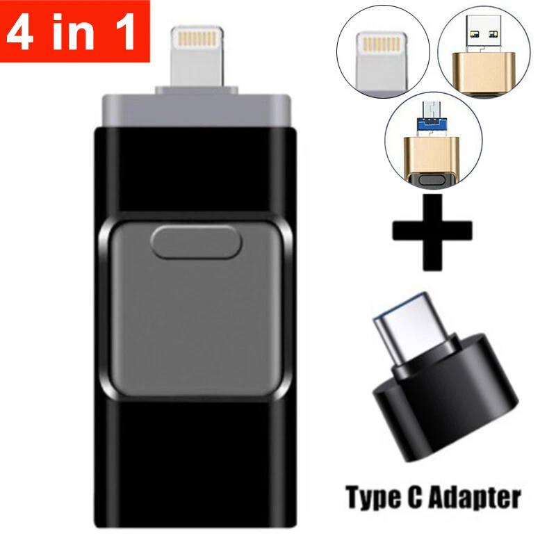 Unidad flash USB 3.0 4 en 1 de 2 TB tipo para iPhone Android iPad memoria Photo Stick - Imagen 15 de 15