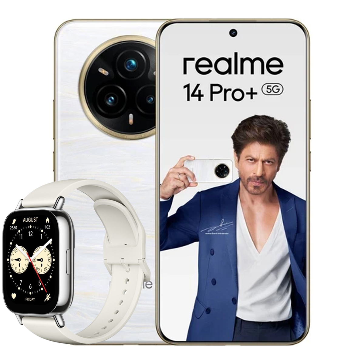 Smartphone Realme 14 Pro Plus 5G 12+512G Android 360 ̊NFC 6000mAh con reloj 5 Lite - Imagen 9 de 9
