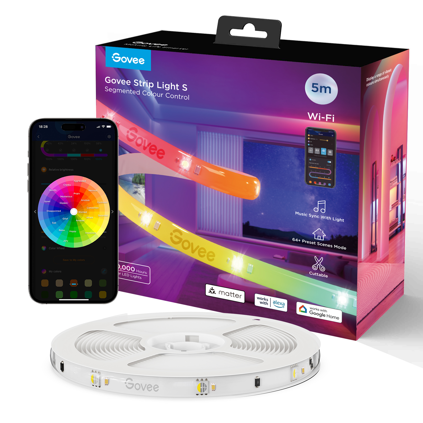 Govee LED Strip Lights Matter Ready 5Meter/10Meter LED-Streifen-Basisset WiFi - Bild 12 von 13