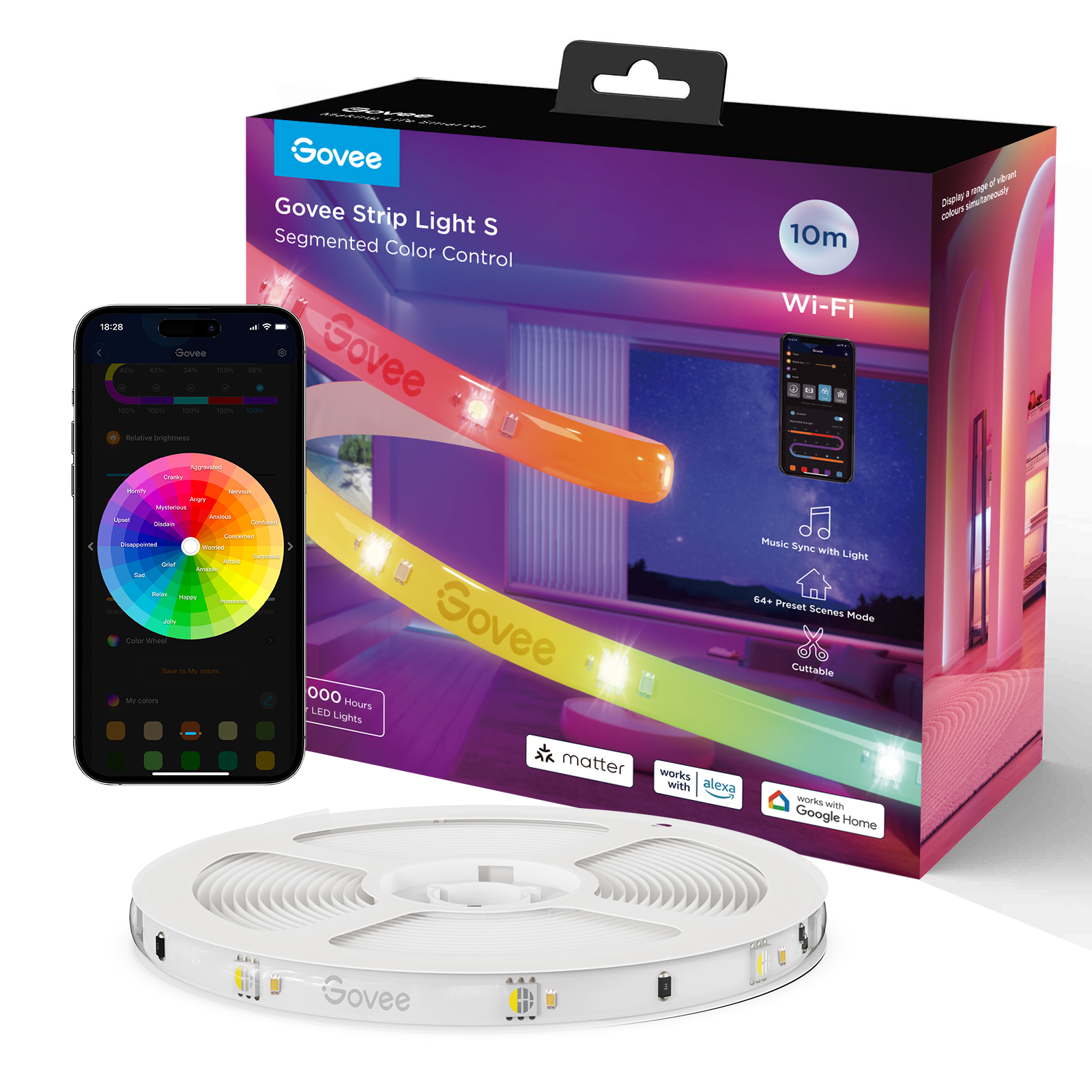 Govee LED Strip Lights Matter Ready 5Meter/10Meter LED-Streifen-Basisset WiFi - Bild 13 von 13