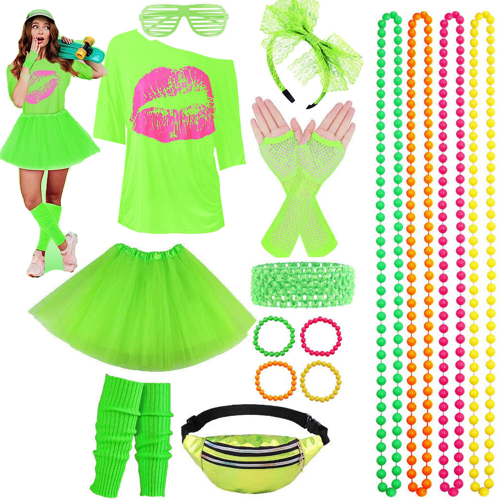 Lime Green Accessories in an Outfit for Women over 80