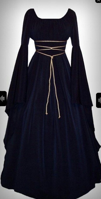 Renaissance Medieval Witch Fancy Dress Costume Gothic Women Victorian Gown - Picture 15 of 17