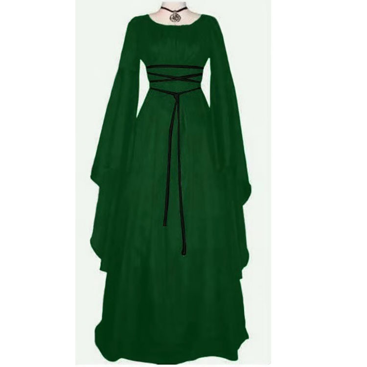 Renaissance Medieval Witch Fancy Dress Costume Gothic Women Victorian Gown - Picture 14 of 17