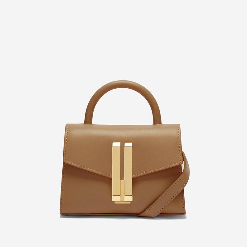 Women Nano-Montreal Leather Handbags Small Square Bags Crossbody Bags