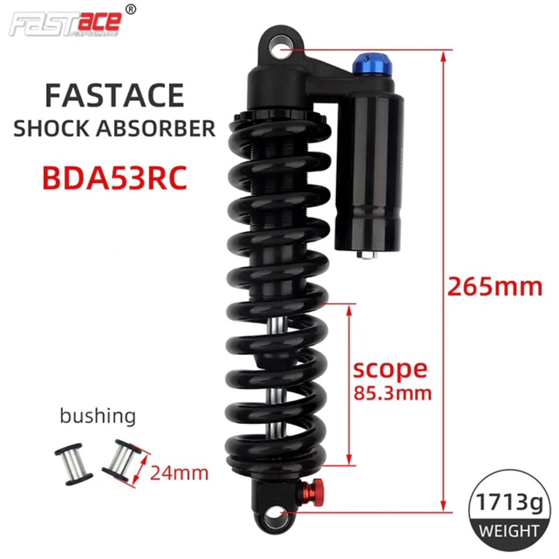 FASTACE BDA53RC Bicycle Downhill Absorber Rear Shock 190 200 210 220 240 550lbs
