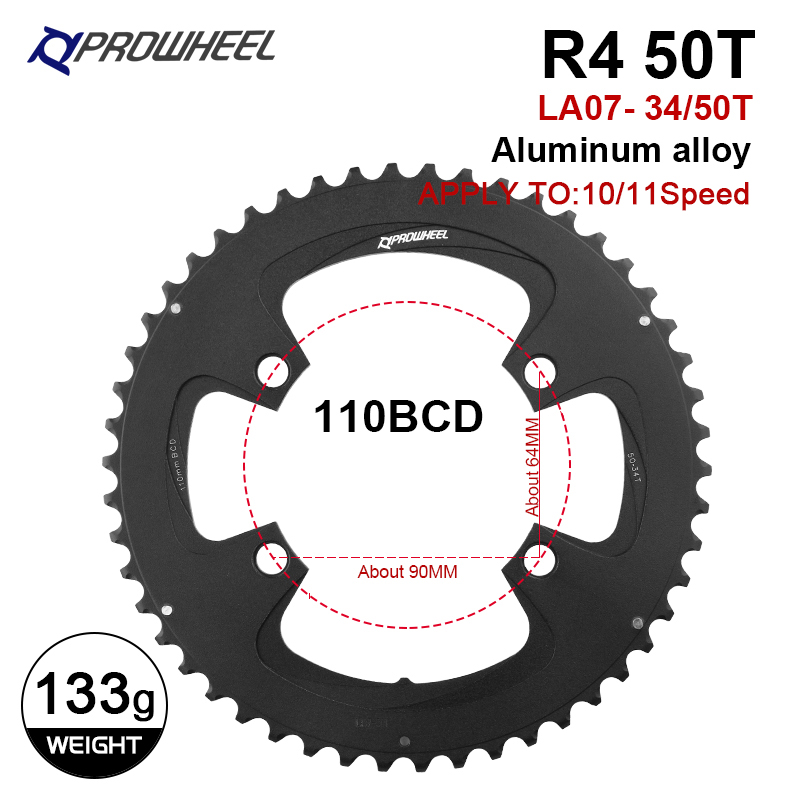Prowheel Double Speed Bike Chainring 34T/50T 39T/53T 110BCD 130BCD Road Bicycle - Picture 16 of 30