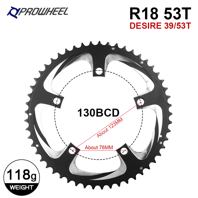 Prowheel Double Speed Bike Chainring 34T/50T 39T/53T 110BCD 130BCD Road Bicycle - Picture 30 of 30