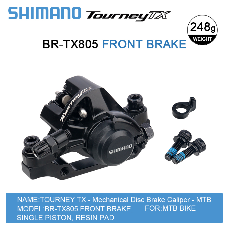 Pinza de freno de disco mecánica Shimano Tourney TX BR-TX805 BR-M375 RT26 rotor G3 - Imagen 17 de 19