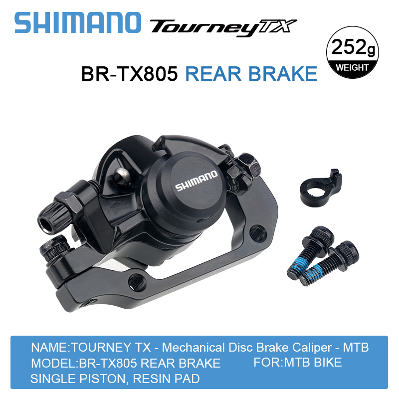Pinza de freno de disco mecánica Shimano Tourney TX BR-TX805 BR-M375 RT26 rotor G3 - Imagen 18 de 19