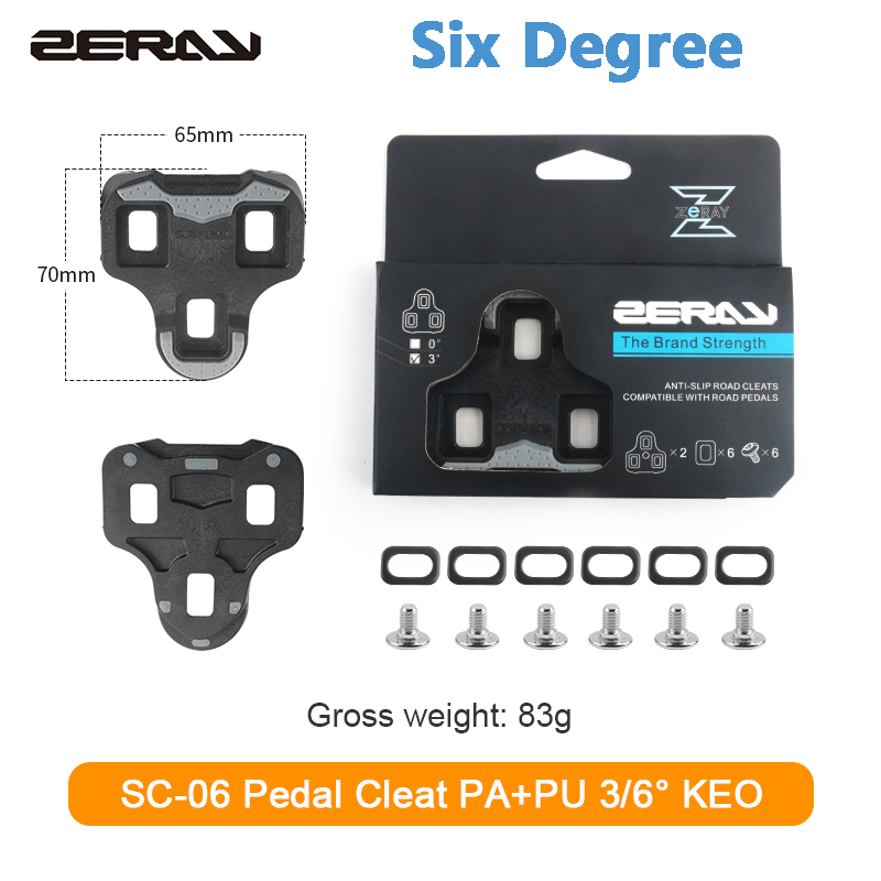 ZERAY Clipless Pedals Carbon Road Bike Pedal Bicycle Cycling Pedal for Look KEO - Picture 19 of 19