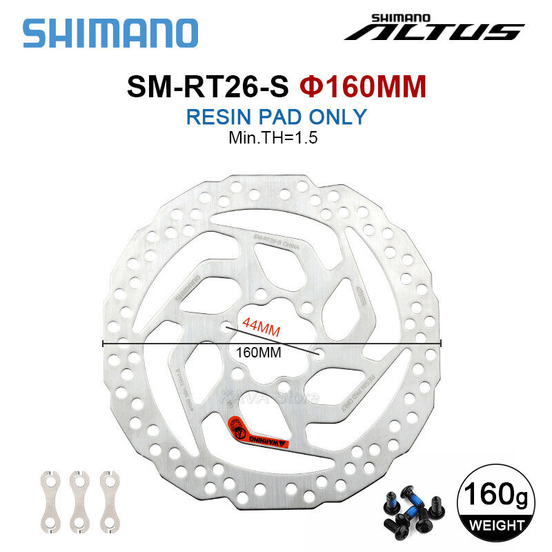 Shimano Bike Rotor Disc Brake Rotor 160mm 180mm CenterLock 6 bolts MTB Road Bike - Picture 17 of 24