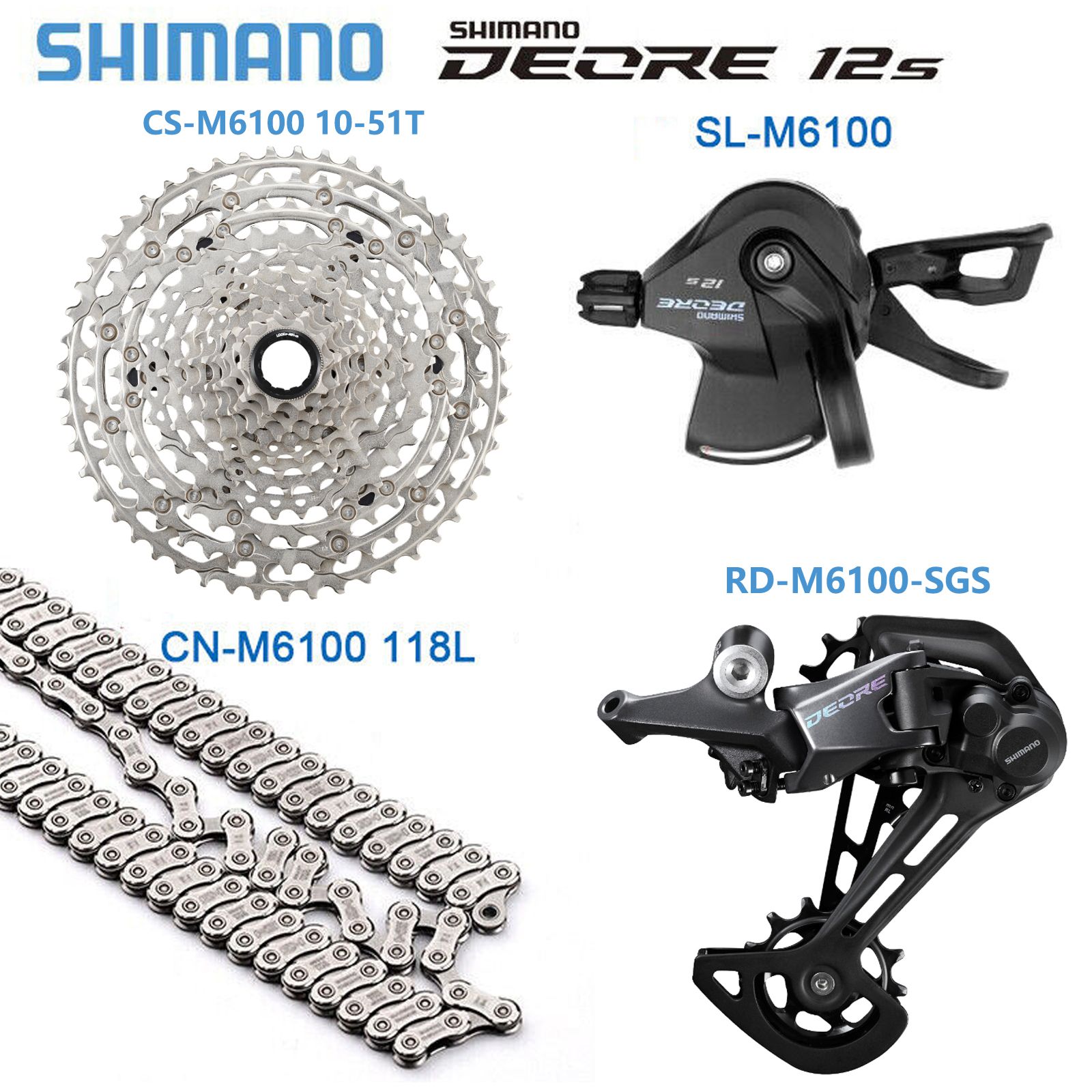 Micro Spline Shimano Deore M6100 11 Speed Shimano Deore M6100 12