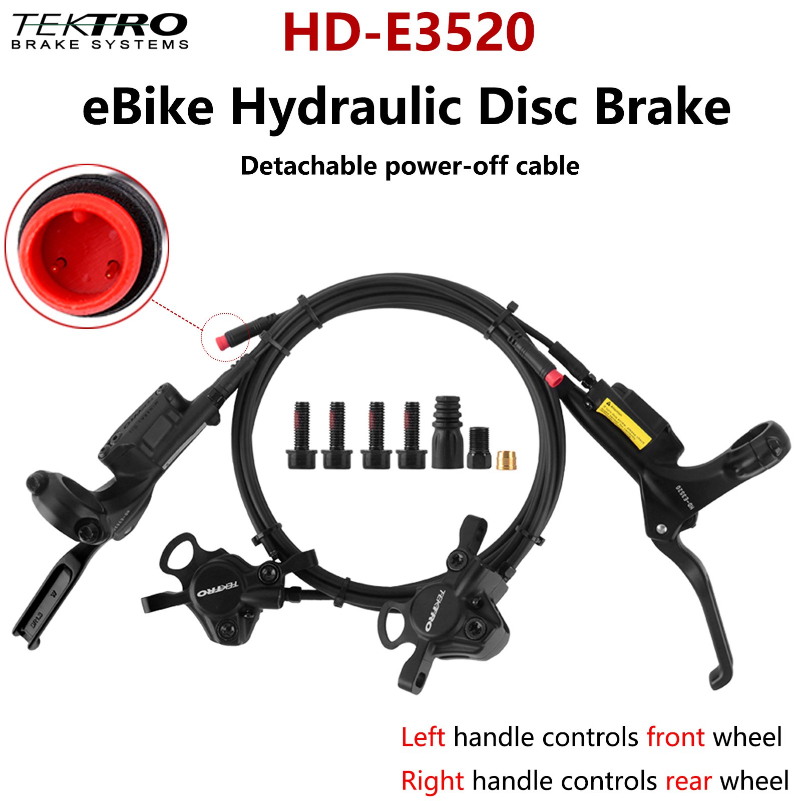 TEKTRO HD-E350 HD-E3520 e-Bike Brake Hydraulic Disc Brake Power Off Brake set - Picture 13 of 14