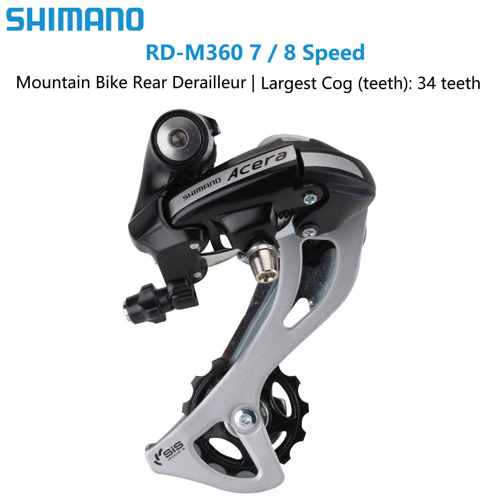 Shimano Acera Derailleur 7 / 8 Speed Rear Mech MTB Hybrid Bike Genuine RD-M360 - Picture 15 of 15