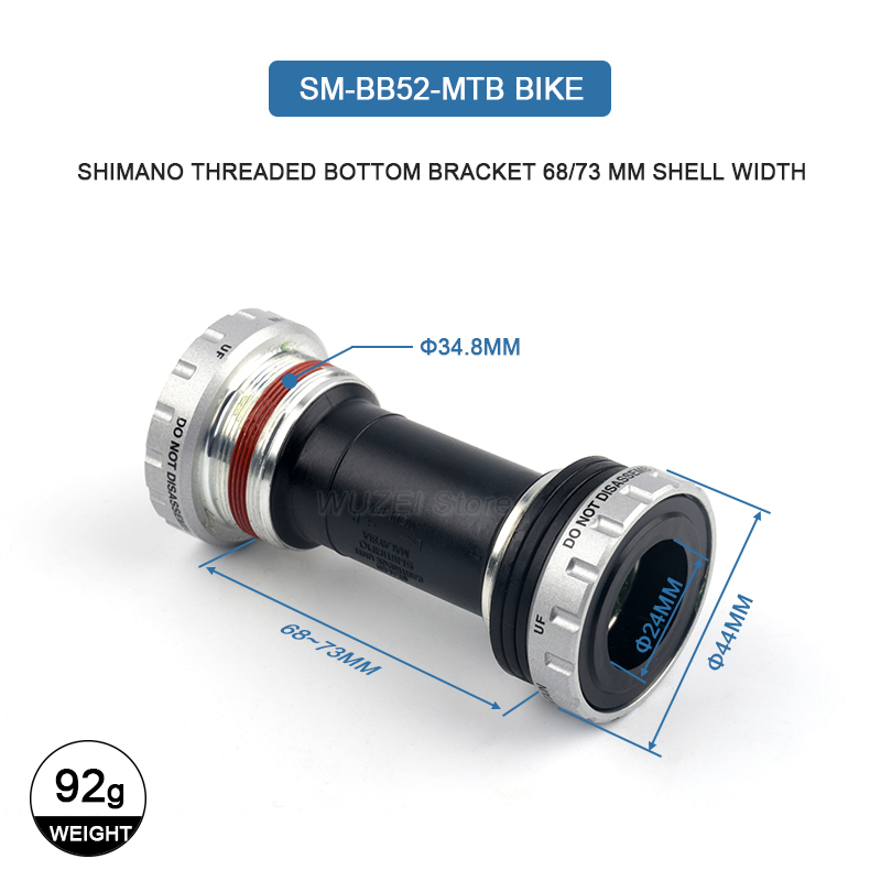 Shimano XT DEORE ULTEGRA TIAGRA Bottom Bracket HOLLOWTECH II Threaded Press Fit - Picture 14 of 34
