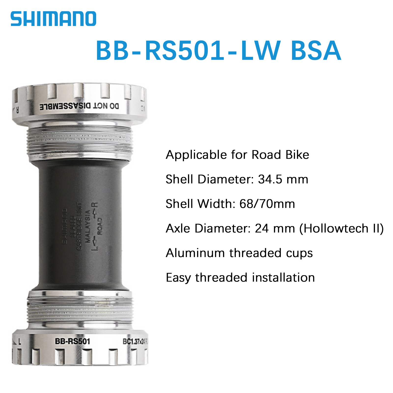 Shimano XT DEORE ULTEGRA TIAGRA Bottom Bracket HOLLOWTECH II Threaded Press Fit - Picture 30 of 34