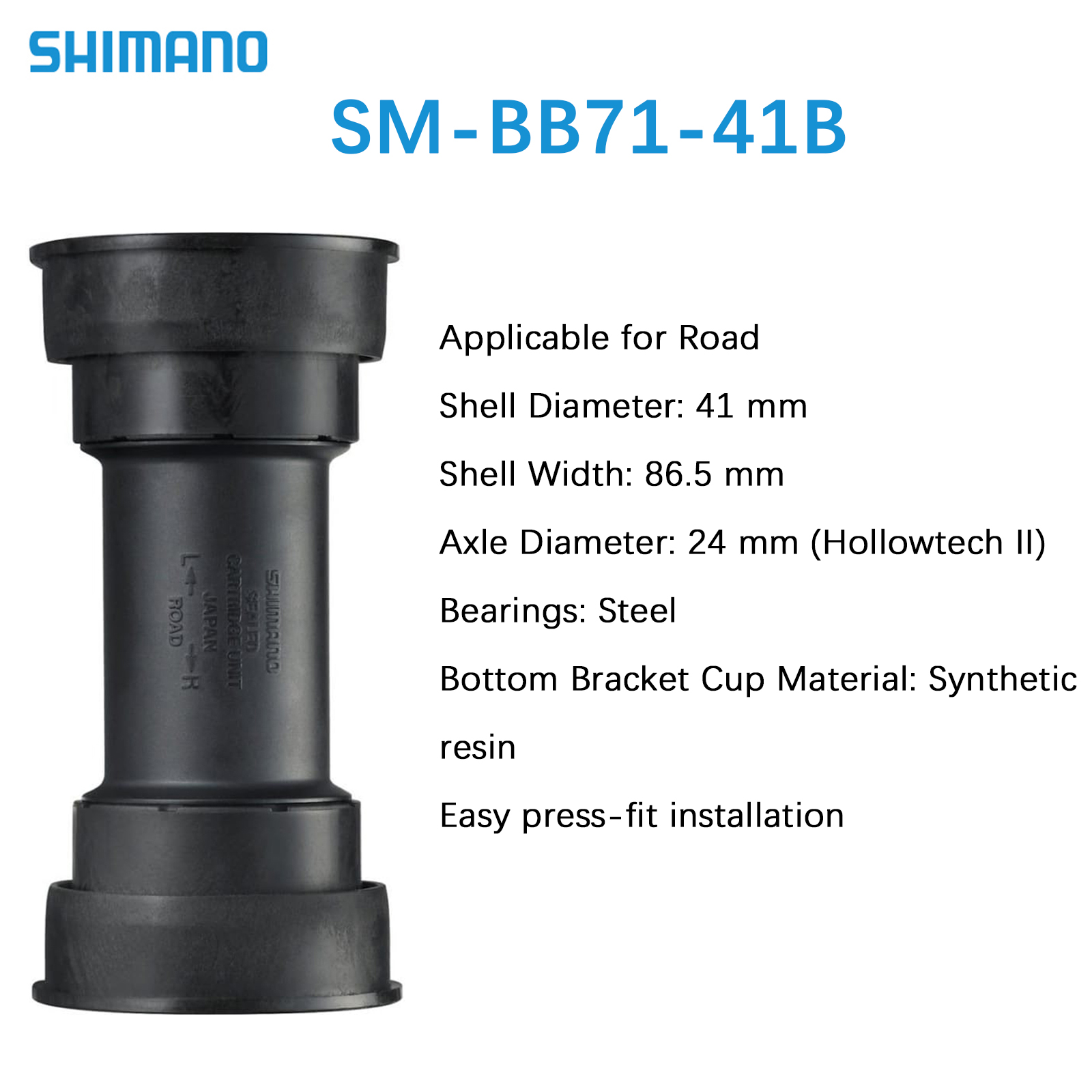 Shimano XT DEORE ULTEGRA TIAGRA Bottom Bracket HOLLOWTECH II Threaded Press Fit - Picture 34 of 34