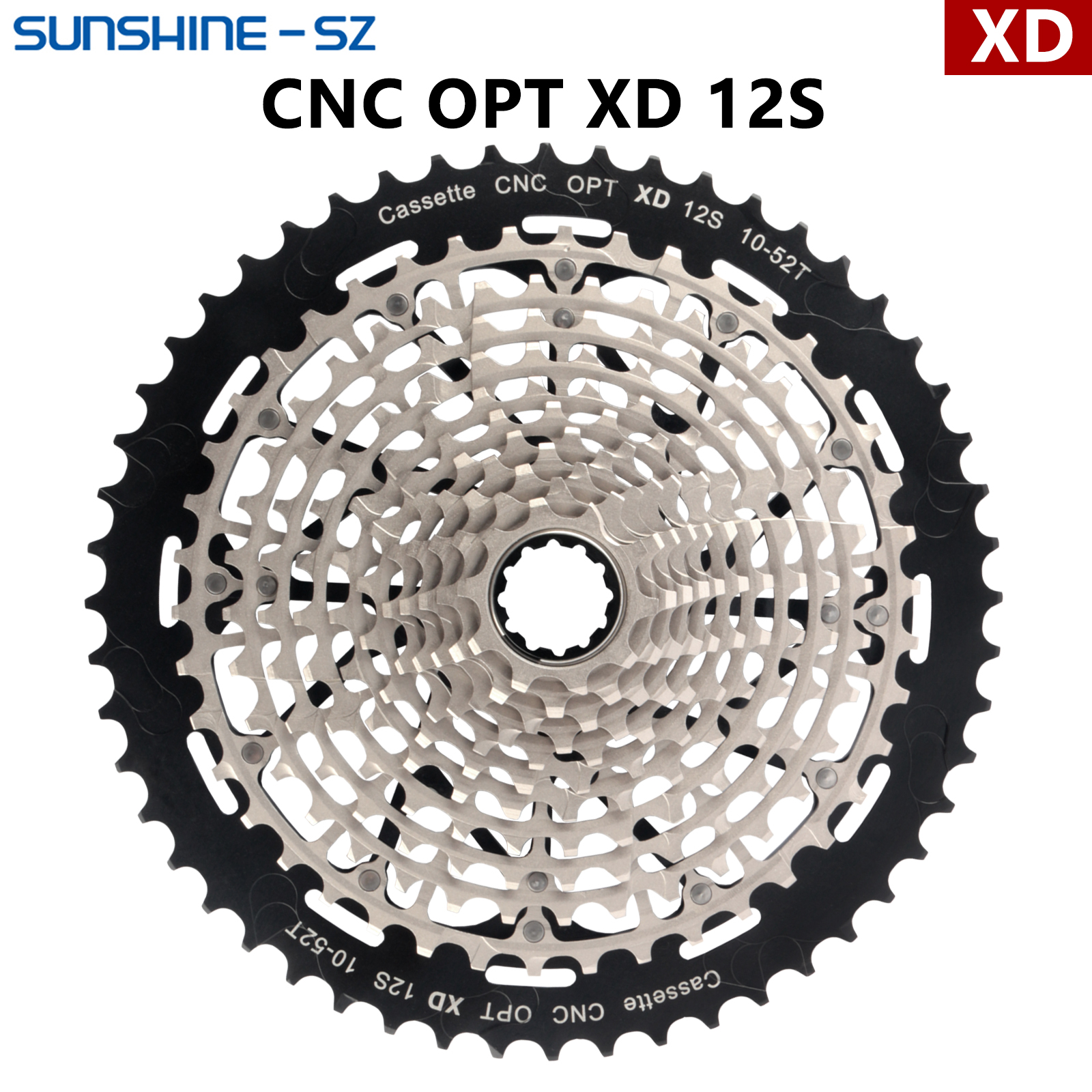 SUNSHINE MTB XD Cassette 12 Speed Bicycle Freewheel Sprocket 10-52T Lightweight - Picture 5 of 5