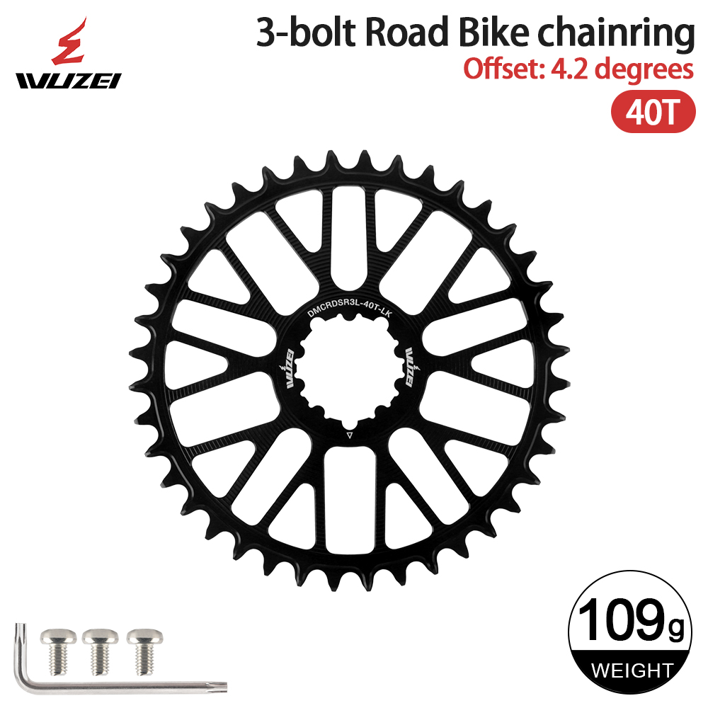 Road Bike Chainring 3 Bolts Direct Mount Bicycle Chainwheel 40T to 58T 11s 12s