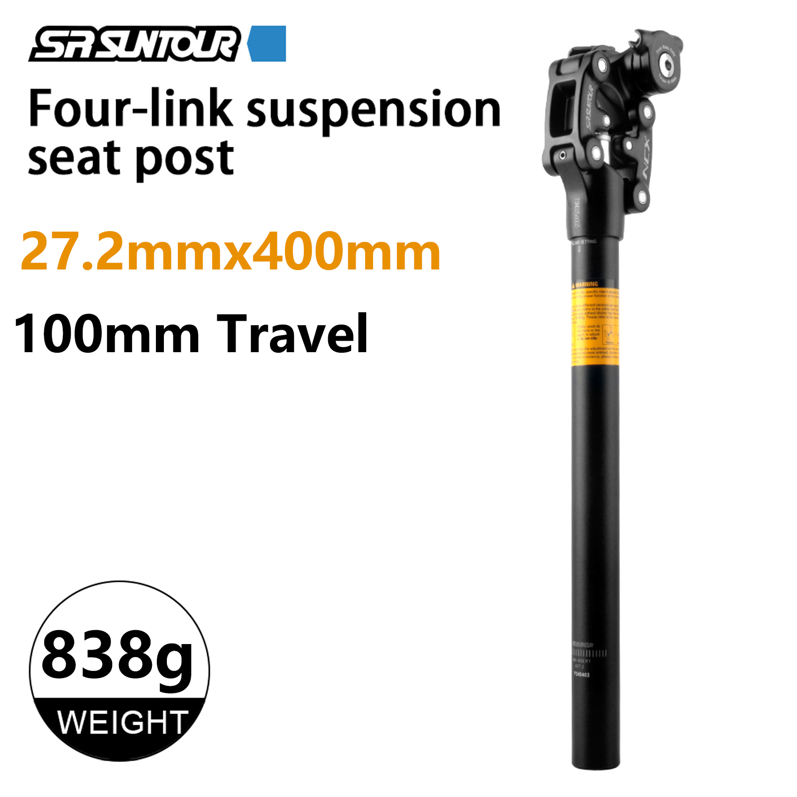 SR SUNTOUR SP12 NCX Suspension Seatpost 27.2/28.6/30.9/31.6/33.9 400mm MTB Shock