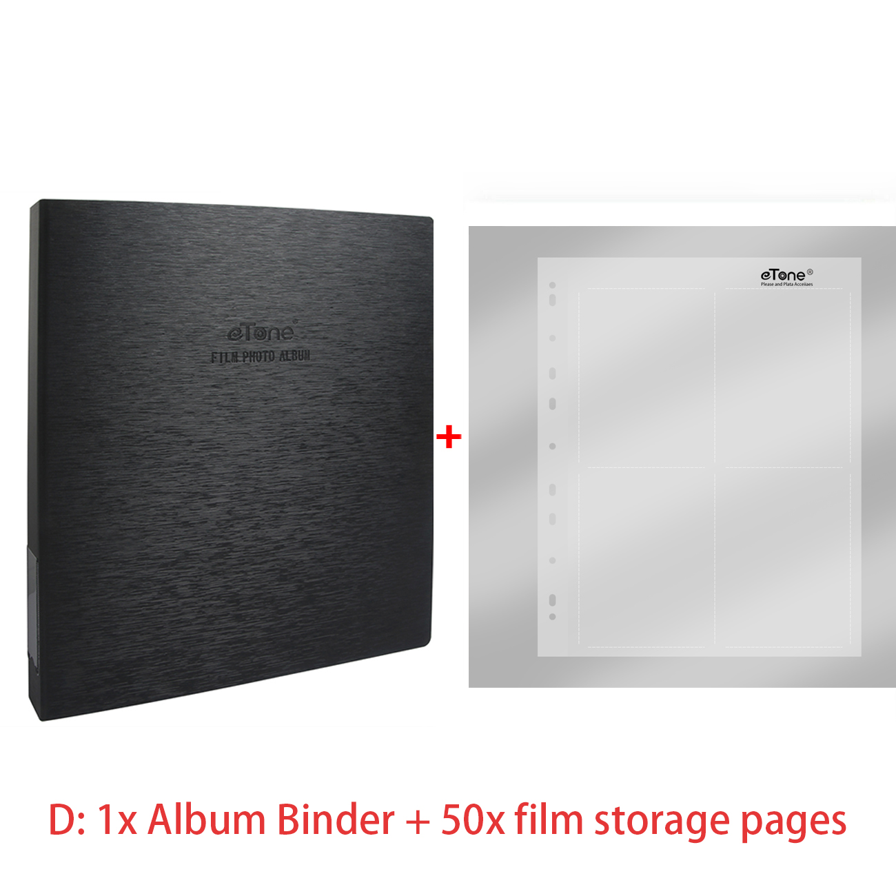 Acid-Free Archival Storage Pages Sheets Album Ring Binder For 4x5 Film Negative - Picture 20 of 20