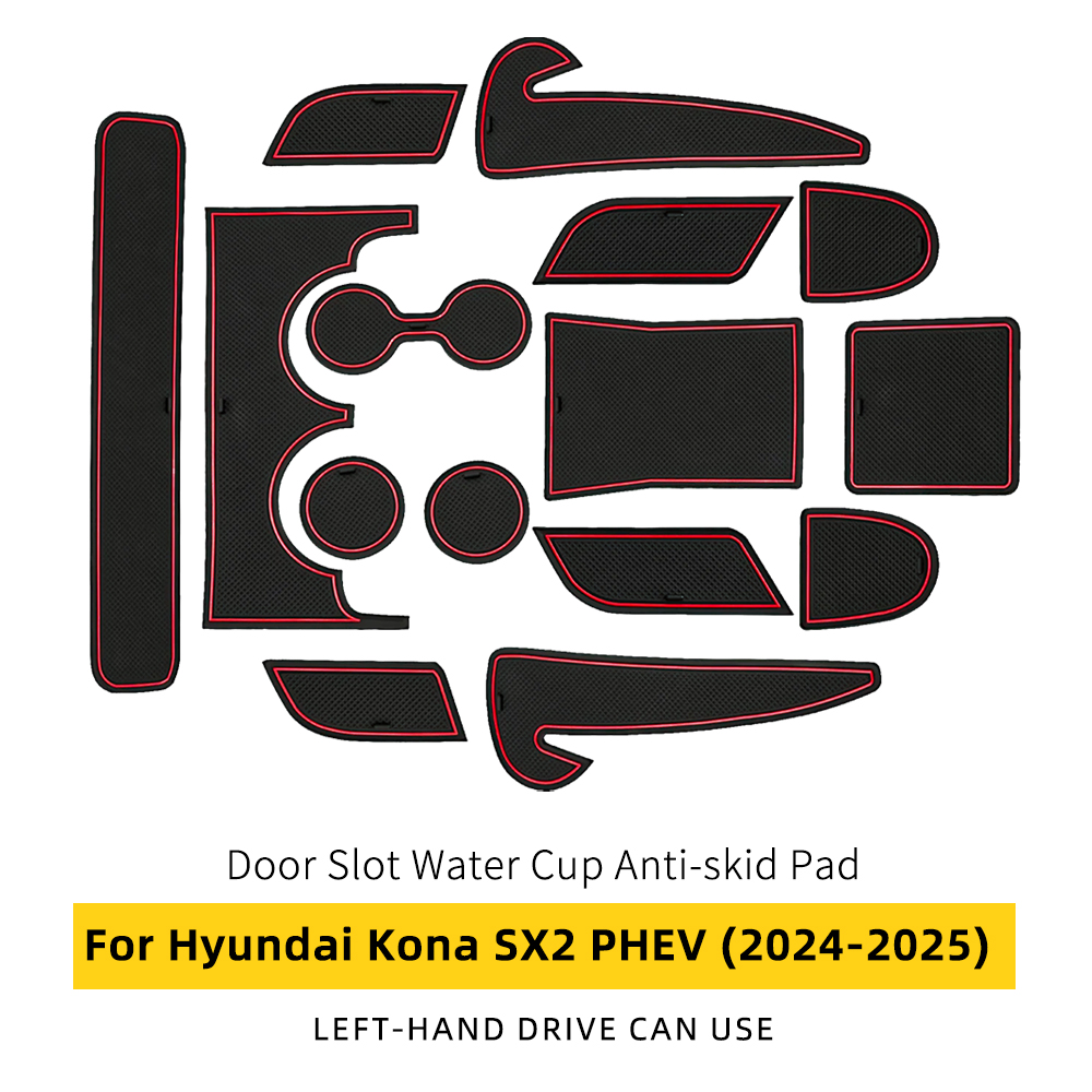 Almohadilla de látex antideslizante interior apta para versión PHEV Hyundai Kona SX2 2024-25 - Imagen 18 de 23