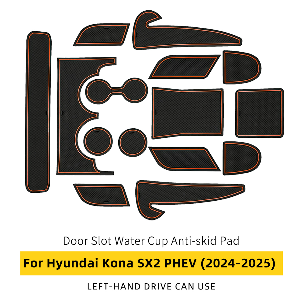 Almohadilla de látex antideslizante interior apta para versión PHEV Hyundai Kona SX2 2024-25 - Imagen 22 de 23
