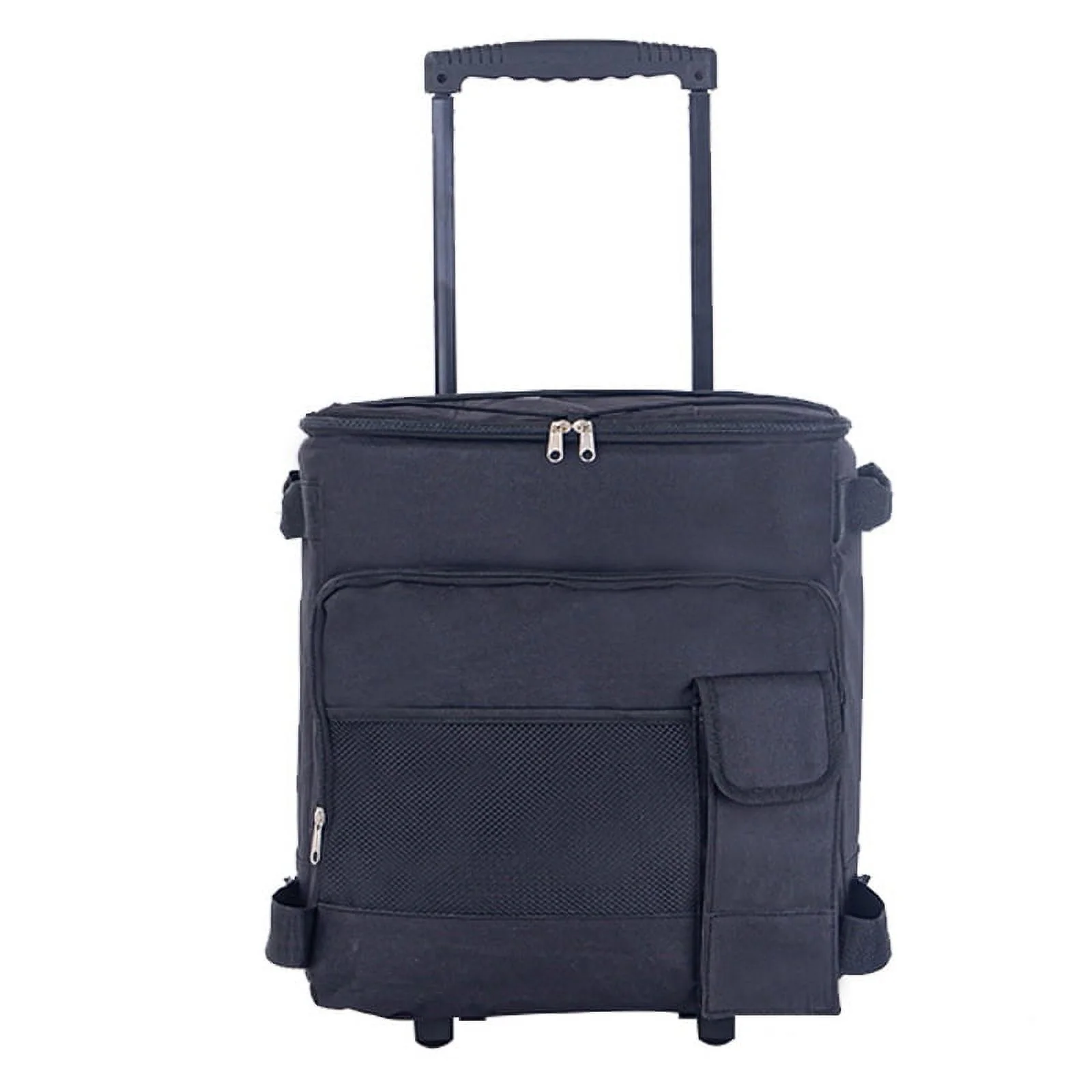 43L Leakproof Soft Cooler Bag with Wheels Handle Beach Camping Travel Outdoor