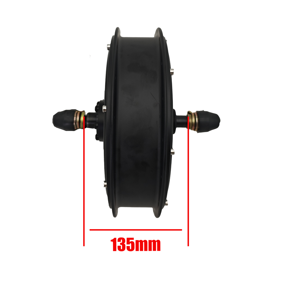 48V 52V 60V 72V 3000W Rear Wheel Hub Motor 3.5T Engine 135mm 145mm 155mm dropout