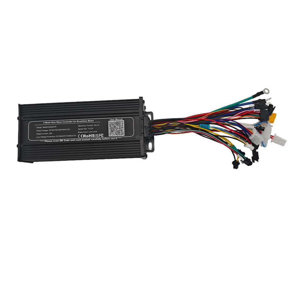 Ebike 36V 48V 52V 1500W 45A 3-Mode Sine Wave Controller EN06 SW900 UKC1 Display