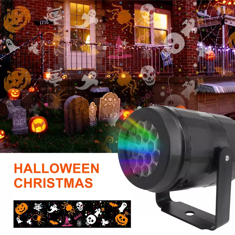 Christmas LED Laser Projector Lights Rotate Projection Lamp Indoor Outdoor Decor - Picture 17 of 45
