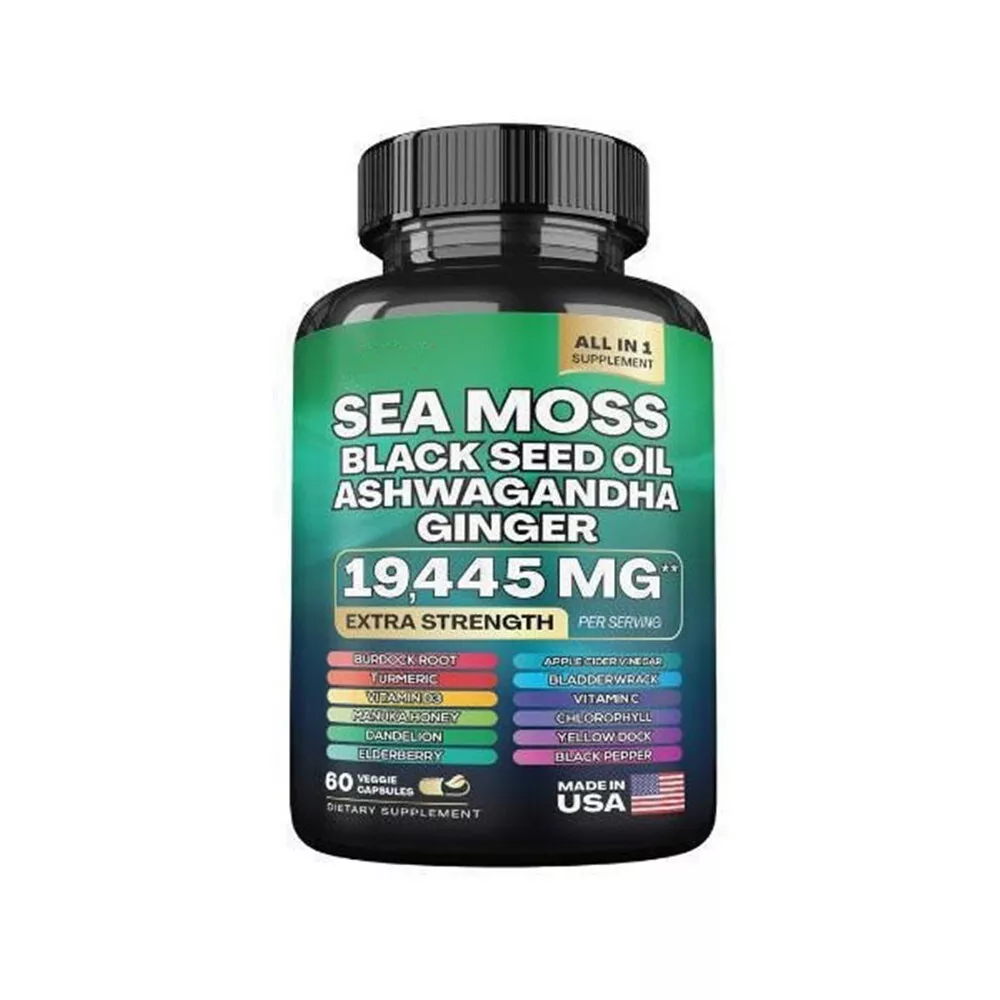 Sea Moss & Shilajit (Black Seed Oil, Ashwagandha, Ginger, Turmeric, Vitamin D)