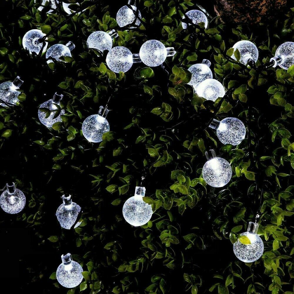 Solar String Lights Outdoor 50 LED 8 Modes Waterproof Patio Light for Garden