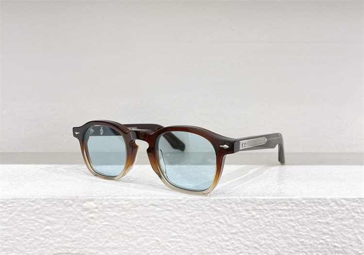 Caramel Frame Blue Lenses ZEPHIRIN Sunglasses JACQUES MARIE MAGE 44-25 Vacation# - Picture 27 of 39