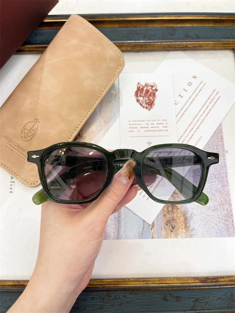 Caramel Frame Blue Lenses ZEPHIRIN Sunglasses JACQUES MARIE MAGE 44-25 Vacation# - Picture 34 of 39