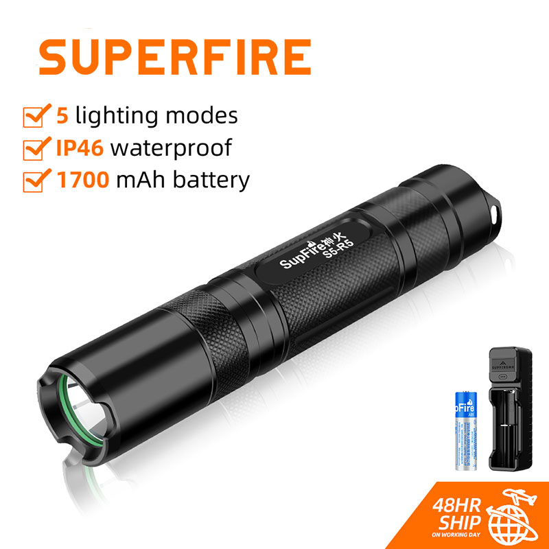 Superfire Flashlight, Flashlights Battery, Powerful Flashlight