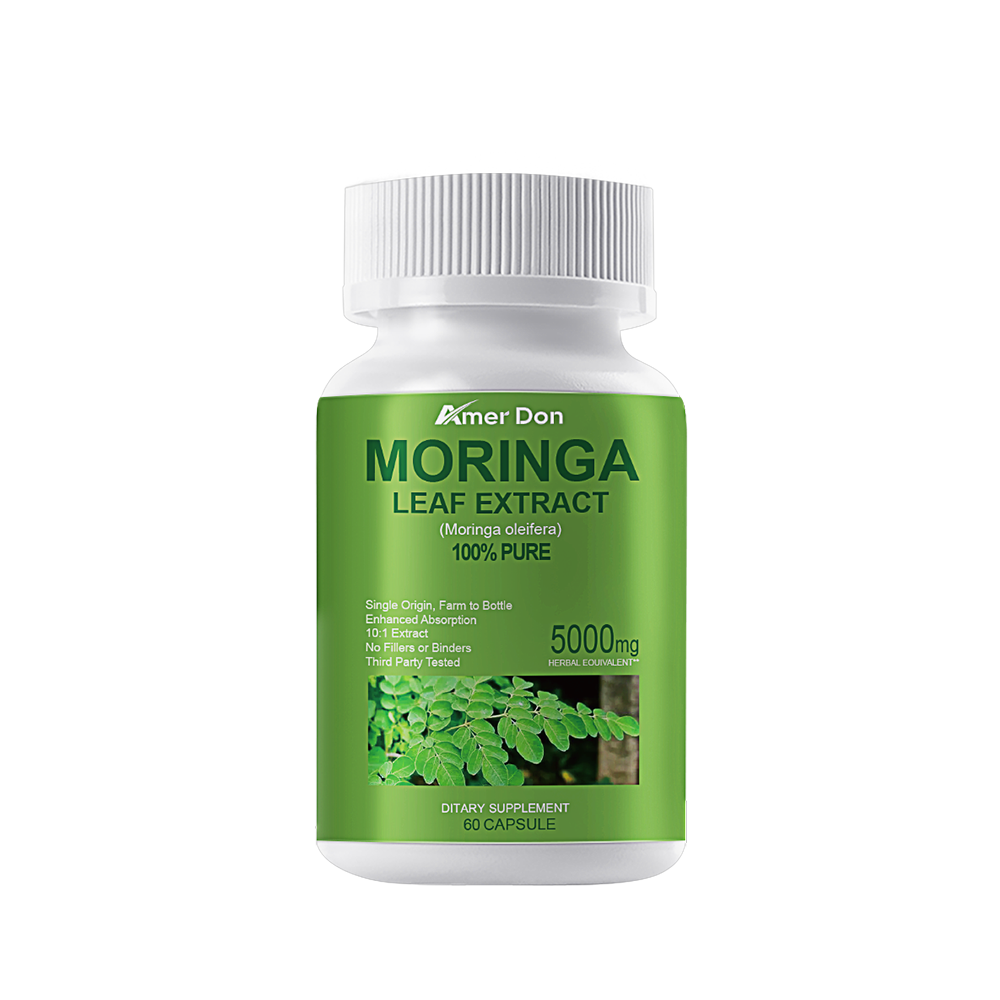 Organic Moringa Capsules – 5000mg Per Serving of Natural Pure Moringa Leaf