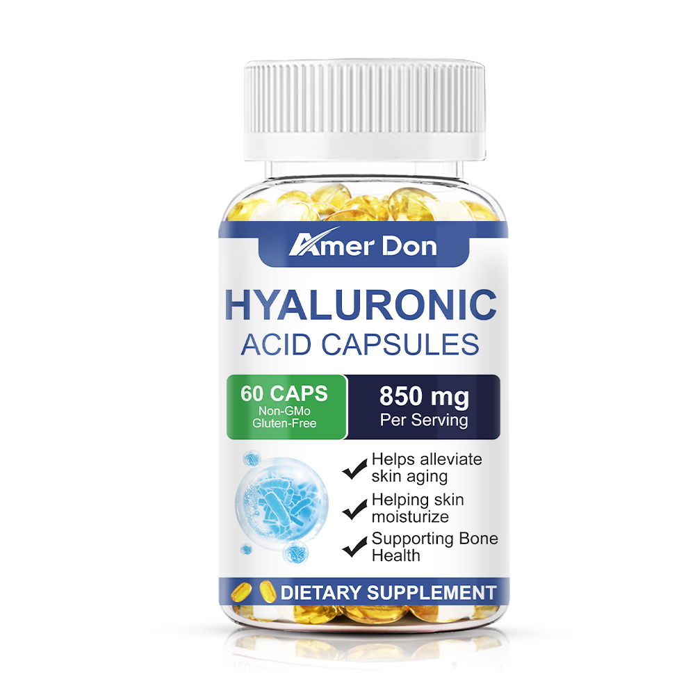 Hyaluronic Acid Anti Aging Hydrating Capsules Wrinkles Fine Lines Joint Health