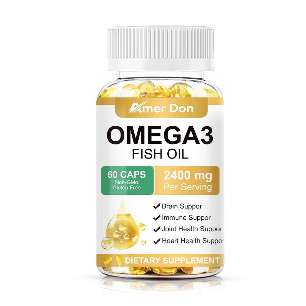 Omega 3 Fish Oil Supplements 2400 mg – Triple Strength Omega3 – EPA & DHA with E
