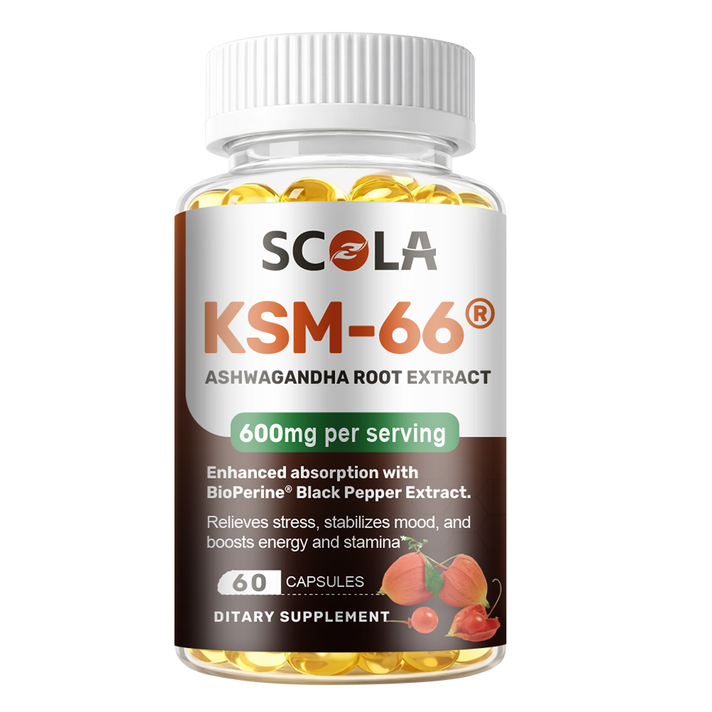 KSM-66 Ashwagandha Root Extract 600mg, 60/120 Vegetarian Caps