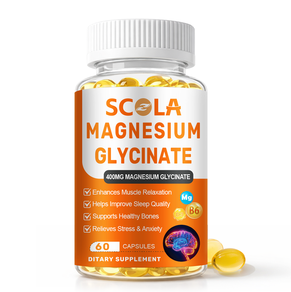 Magnesium Glycinate Capsules 400mg Per Serving – Highest Potency Capsules