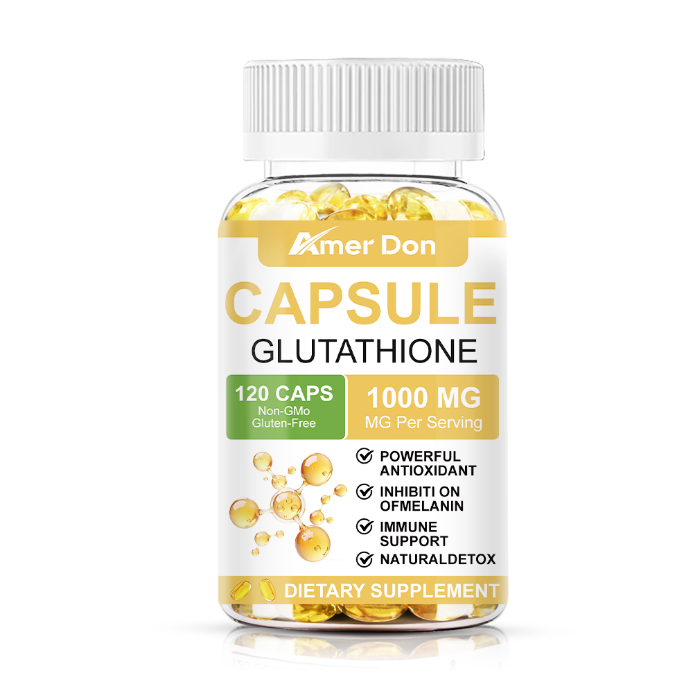 Glutathione 1000mg GSH L-Glutathione Reduced 120 Capsules Antioxidant Skin