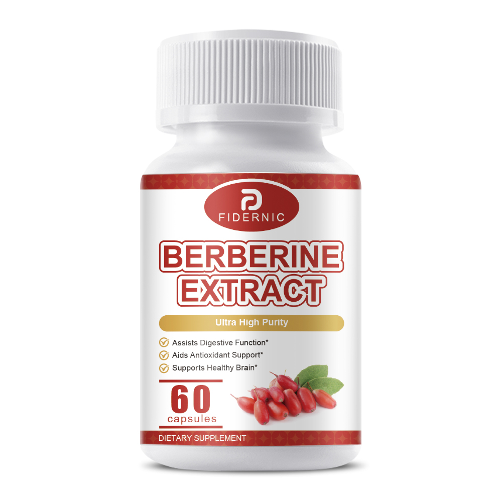 Premium Berberine HCL 1200mg Capsules -Cardiovascular Health Blood Sugar Support
