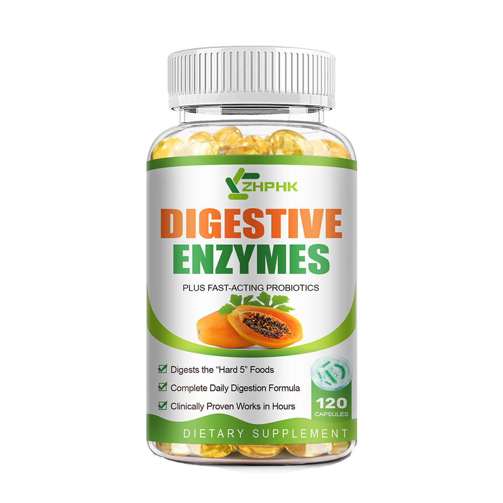 Digestive Enzymes Prebiotic Probiotics Gas Constipation Bloating Relief Caps