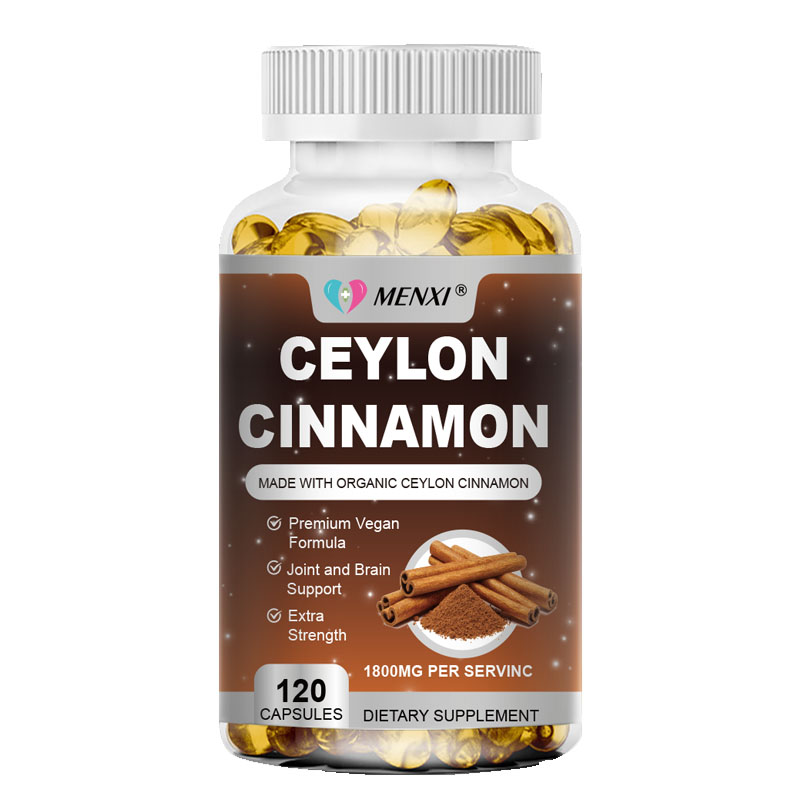 Organic Ceylon Cinnamon Capsules 1800mg Highest Potency Blood Sugar Support