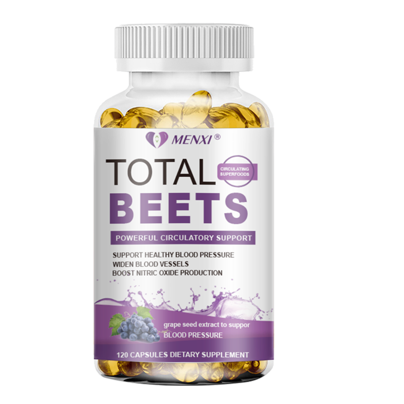 1-4 Packs Total Beet Root | Natural Energy & Blood Pressure Support Capsules