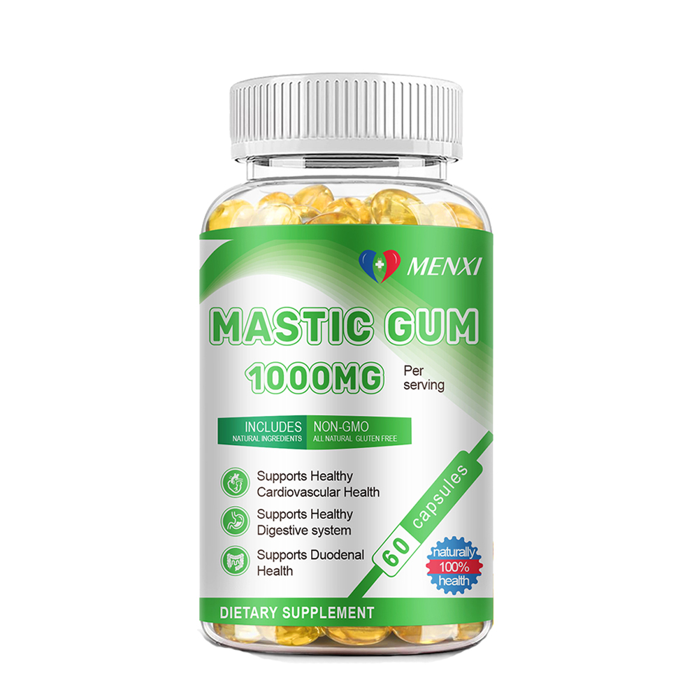 1- 4Pack – Mastic Gum 1000mg per Serving Support Digestive Health 60 caps